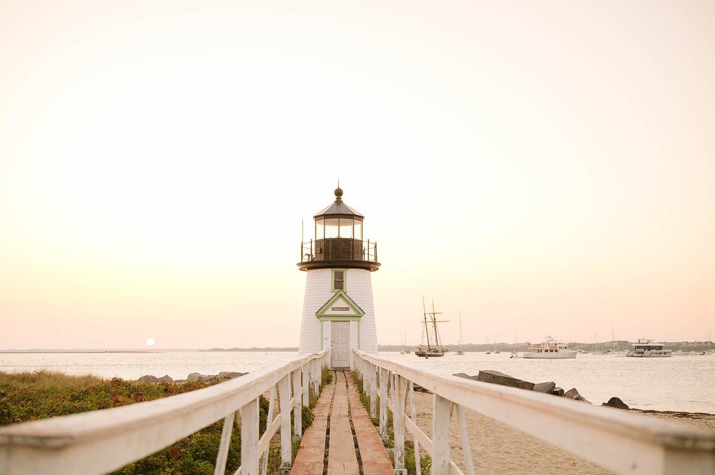 Nantucket Brant Point Lighthouse Print, Coastal Wall Art, New England Beach Photography, Nautical Home Decor, Cape Cod Ocean Print