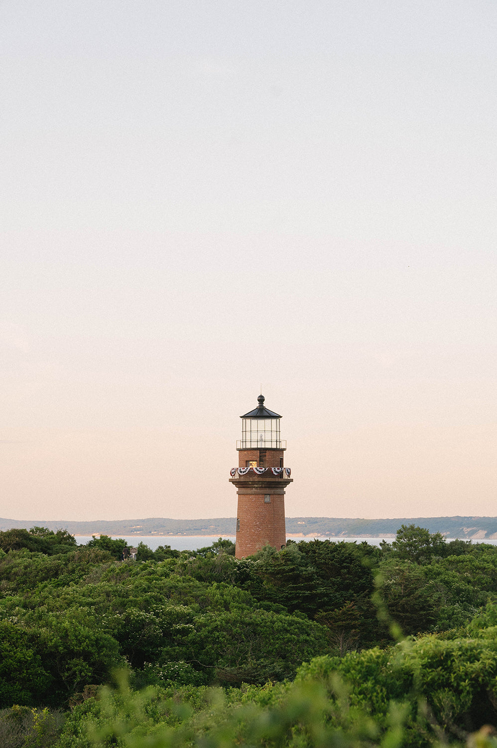 Gay Head Lighthouse at Dusk – Martha’s Vineyard Coastal Print