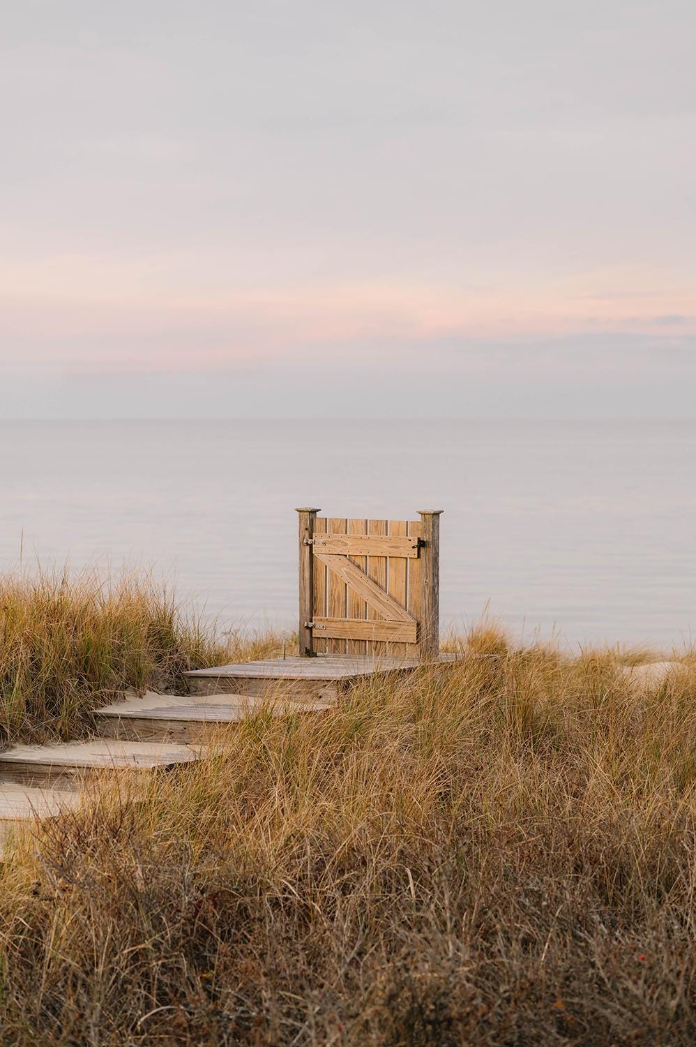 Steps Beach Nantucket Print – Coastal Wall Art, New England Beach Photography, Ocean Sunset Path, Cape Cod Fine Art Photo