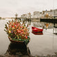 Nantucket Christmas Tree Boat Print, Coastal Holiday Wall Art, New England Winter Decor, Festive Harbor Photography, Fine Art Coastal Print