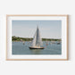 Sailboat in Edgartown Harbor, Martha’s Vineyard Coastal Wall Art Print