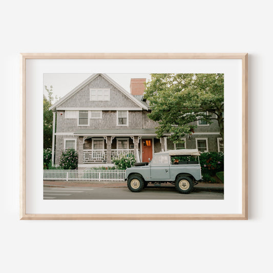 Nantucket Photography – Cape Cod Coastal Serenity Wall Art, New England Decor, Ocean Landscape Print, Gift for Beach Lovers, Land Rover