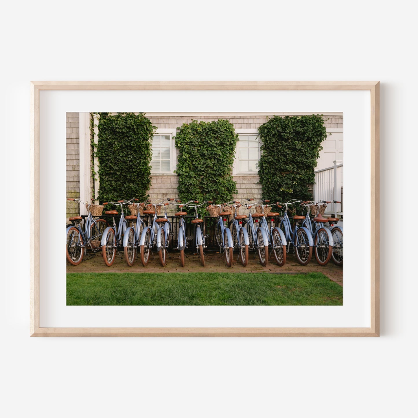 Nantucket Photography – Bicycle and Coastal Charm Wall Art, New England Decor, Nature-Inspired Print, Gift for Beach and Art Lovers