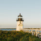 Nantucket Wall Art, Brant Point Lighthouse Photo, Coastal New England Print, Travel Photography, Nautical Fine Art, Beach House Decor