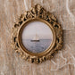 Nantucket Sailboat Mini Coastal Art, Hand Painted Vintage Round Frame, New England Photography