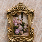 Framed Hydrangeas – Vintage Gold Frame Print, Nantucket Floral Photography, Romantic Cottage Wall Art