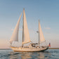 Golden Hour Sailboat Print, Nantucket Coastal Wall Art, Nautical Ocean Photography