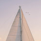 Nantucket Sailboat Mast Print, Minimal Coastal Wall Art with Birds in Flight, Chelsea Victoria Photography