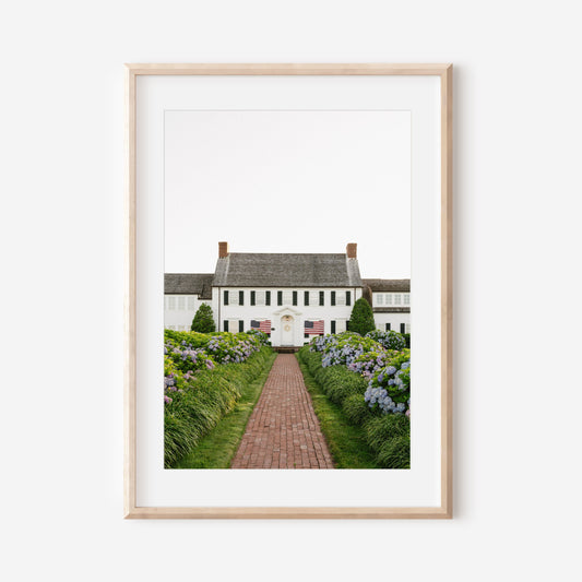 The Hydrangea House in Chatham — Cape Cod Coastal Wall Art Print Shore Rd
