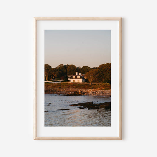 Newport Cliff Walk Photography, Rhode Island Coastal House Print, New England Oceanfront Cottage Art, Coastal Wall Decor, Beach House Fine Art