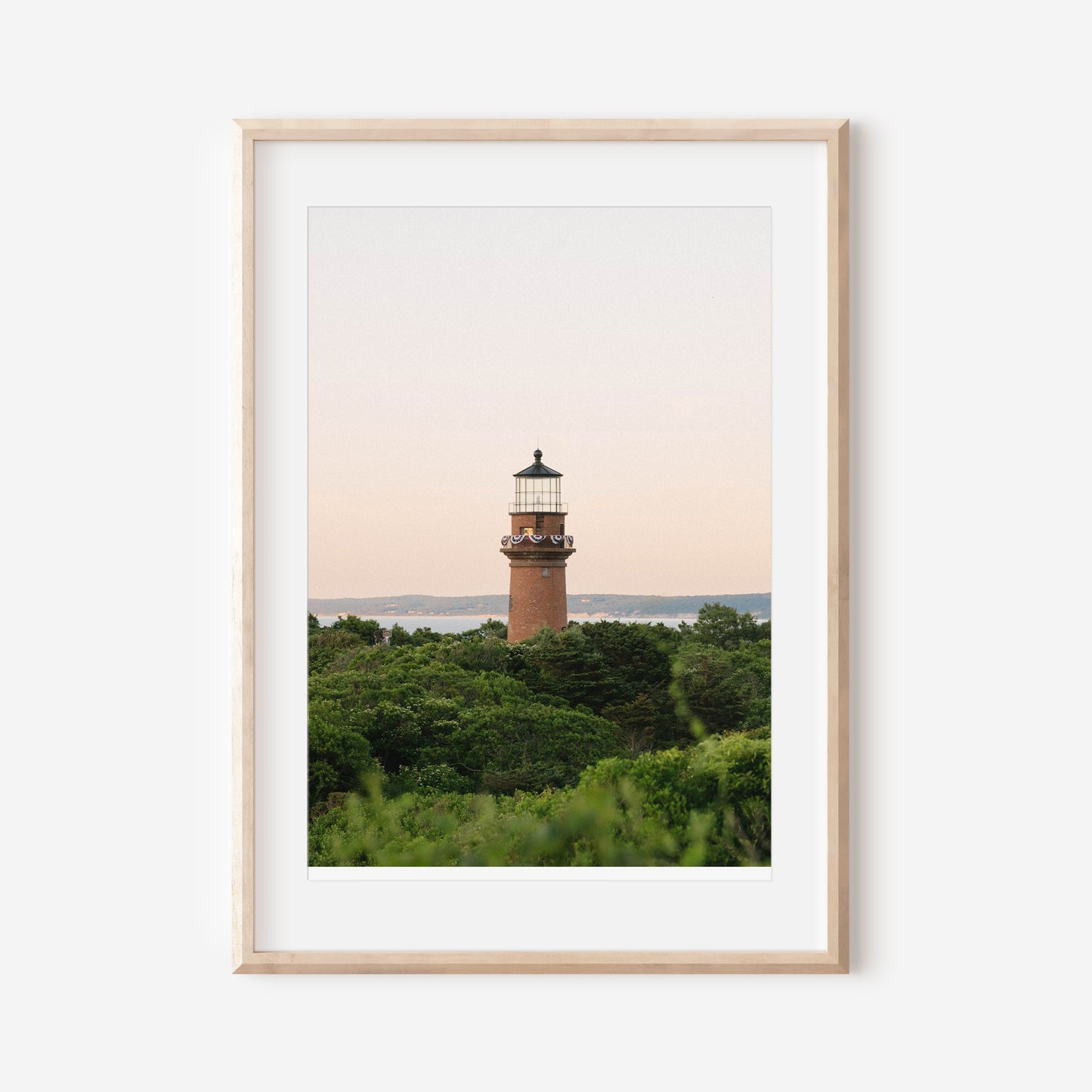 Gay Head Lighthouse at Dusk – Martha’s Vineyard Coastal Print