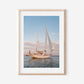 Nantucket Sailboat at Sunset, Coastal Nautical Print, New England Ocean Wall Art