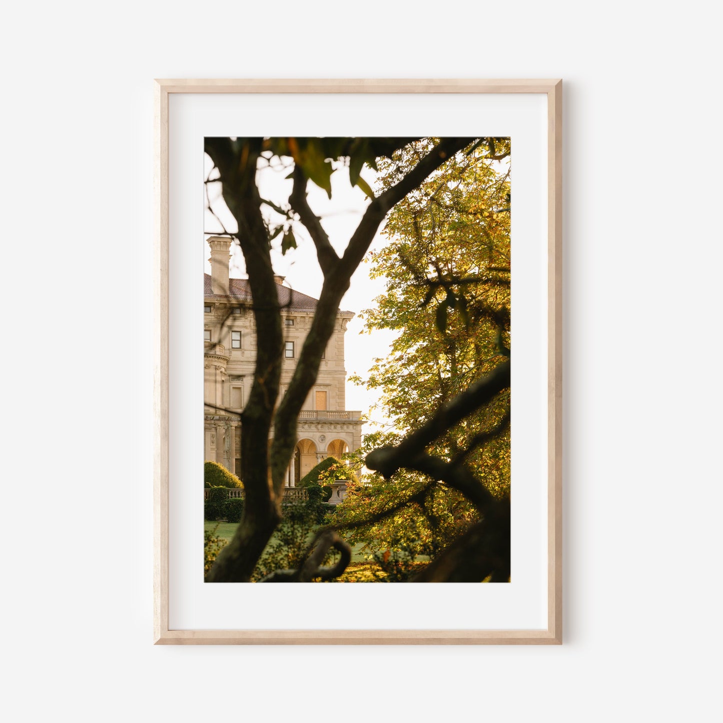 The Breakers Newport Rhode Island Photography Print, Newport Mansion Wall Art, Gilded Age Architecture Photo, Coastal New England Decor