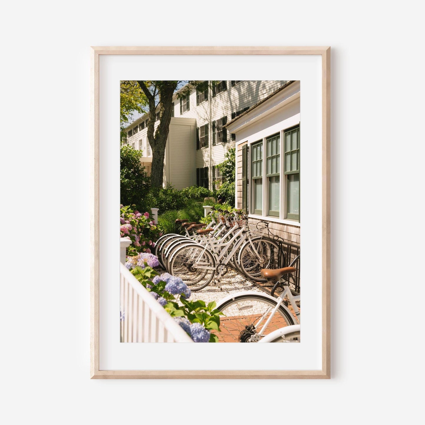 Nantucket Photography – Bicycle and Coastal Charm Wall Art, New England Decor, Nature-Inspired Print, Gift for Beach and Art Lovers