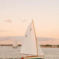 Sunset Sailboat Wall Print, Coastal Nautical Photography,Newport Harbor Ocean Print, Sailboat Home Decor, Seaside Fine Art, Newport RI Photo