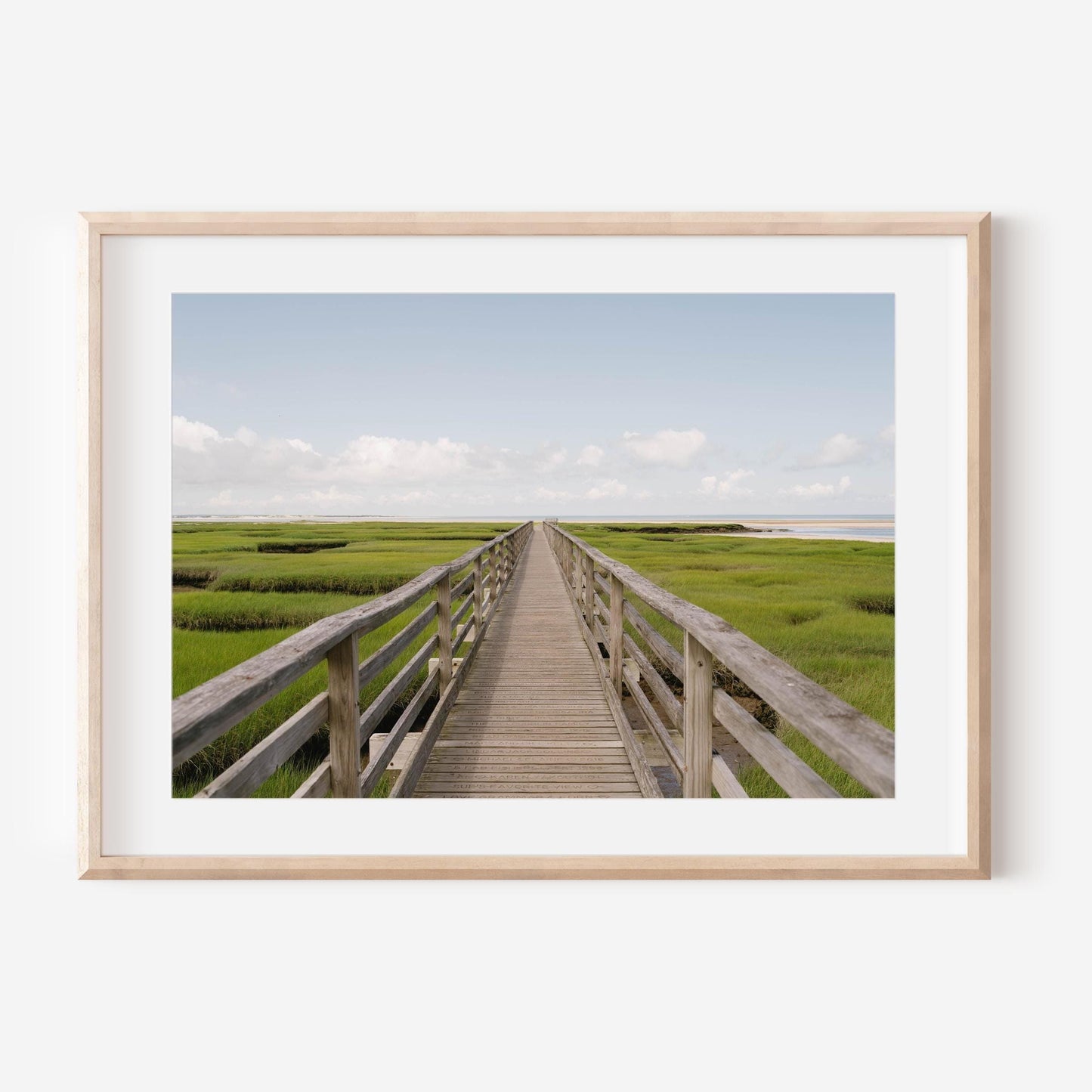 Greys Beach Boardwalk Print, Cape Cod Wall Art, Coastal Nature Photography, Marsh Landscape Photo, Yarmouth Massachusetts Art