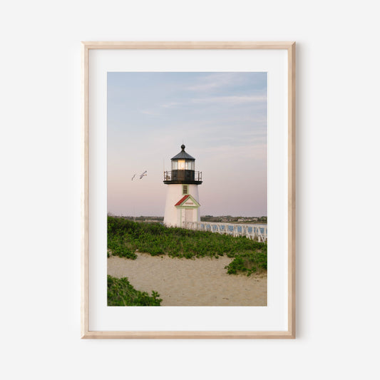 Nantucket Wall Art, Brant Point Lighthouse Photo, Coastal New England Print, Nautical Fine Art, Travel Photography, Beach House Decor