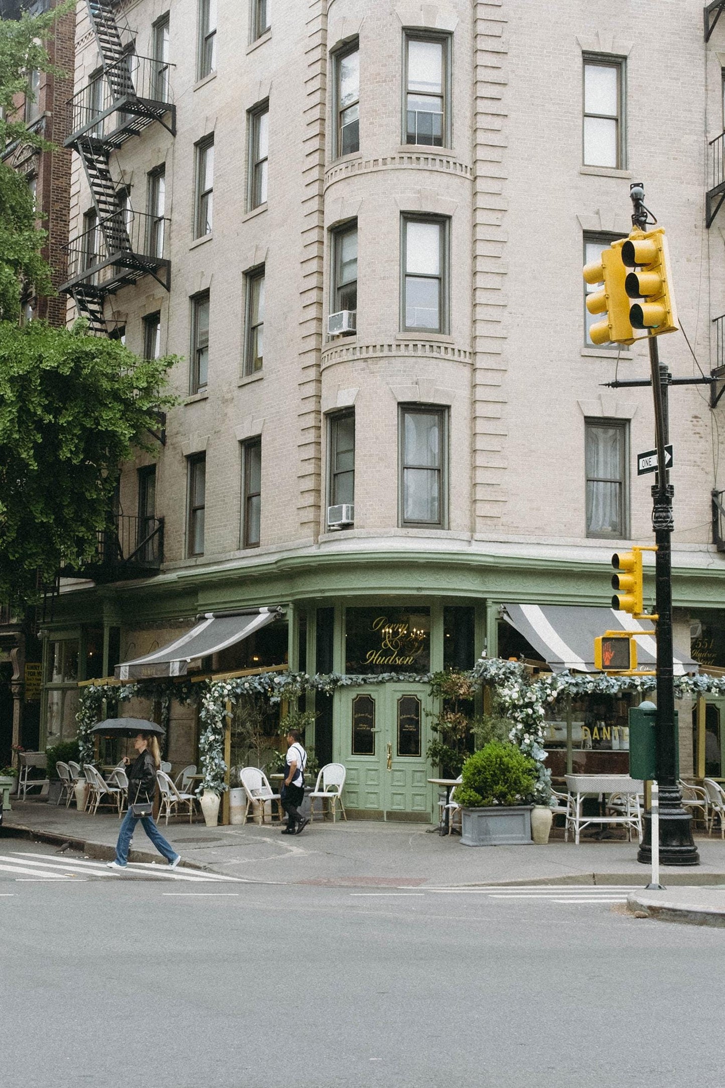 Cafe Cluny NYC Print – West Village Corner Cafe Photography, Romantic New York Street Scene, Fine Art Urban Wall Decor