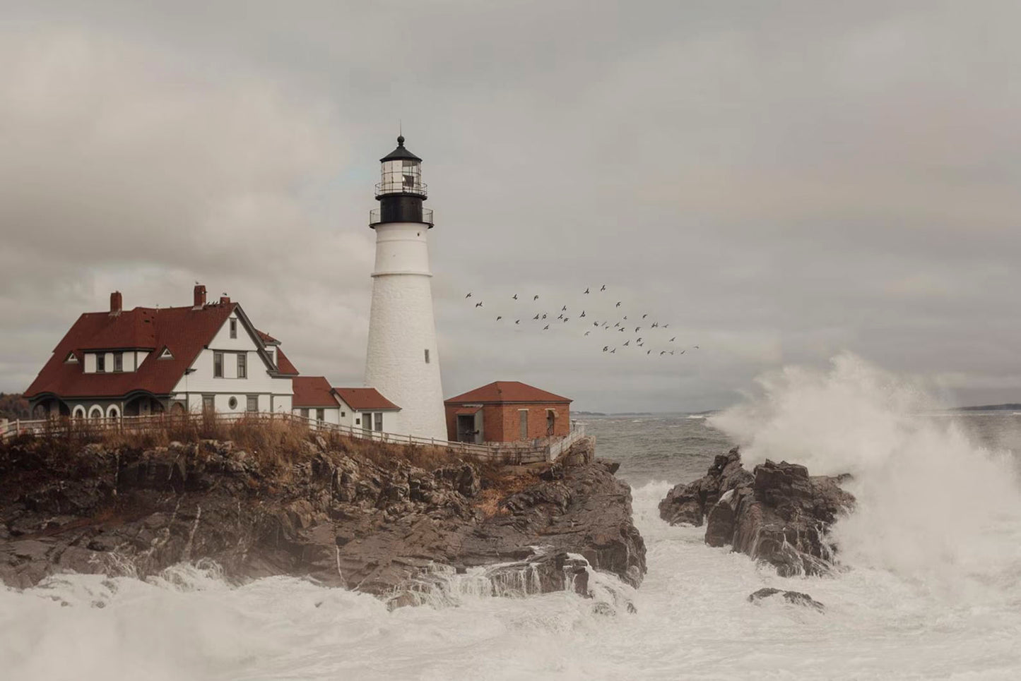 Portland Maine Art, Portland Head Light Print, Coastal Wall Art, Lighthouse Photo, New England Photography, Nautical Decor, Ocean Artwork