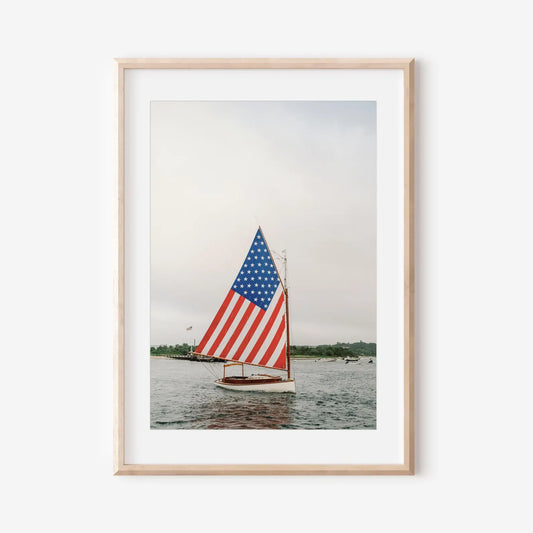 Fine Art Sailboat Print – Martha’s Vineyard Wall Art, Coastal New England Decor, Nautical Photography, Gift for Art and Beach Lovers