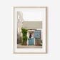 Nantucket Cottage Door with Blue Dutch Door – Coastal New England Photography Print, Nautical Wall Art